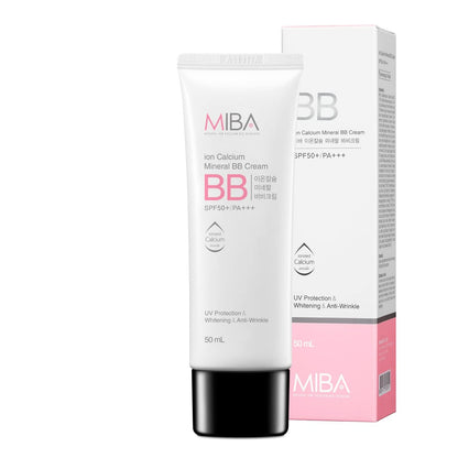 MIBA Ion Calcium Mineral BB Cream 50ml – Long-Lasting Coverage with Skin-Nourishing Minerals