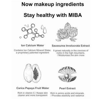 MIBA Ion Calcium Mineral BB Cream 50ml – Long-Lasting Coverage with Skin-Nourishing Minerals