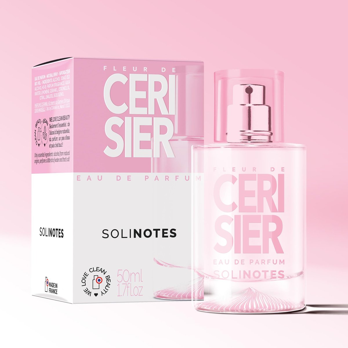 Solinotes Cherry Blossom Eau de Parfum for Women – Delicate Floral Scent, Made in France, Vegan, 1.7 fl oz - görsel 3