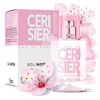 Solinotes Cherry Blossom Eau de Parfum for Women – Delicate Floral Scent, Made in France, Vegan, 1.7 fl oz