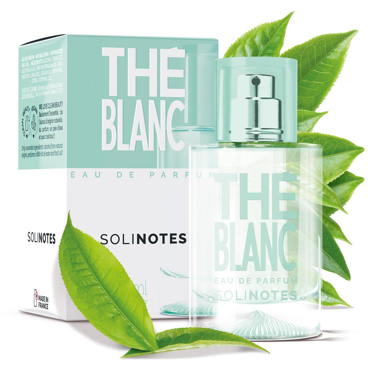 Solinotes White Tea Perfume for Women - Eau De Parfum | Delicate Floral and Soothing Scent - Made in France - Vegan - 1.7 fl.oz - görsel 1
