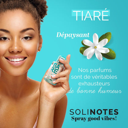 Solinotes Paris Tiaré Eau de Parfum for Women - Delicate Floral Scent, Made in France, Vegan - 1.7 fl oz