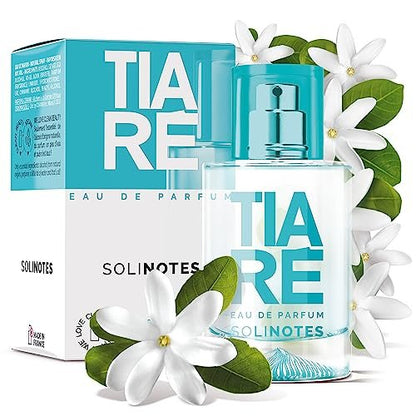 Solinotes Paris Tiaré Eau de Parfum for Women - Delicate Floral Scent, Made in France, Vegan - 1.7 fl oz