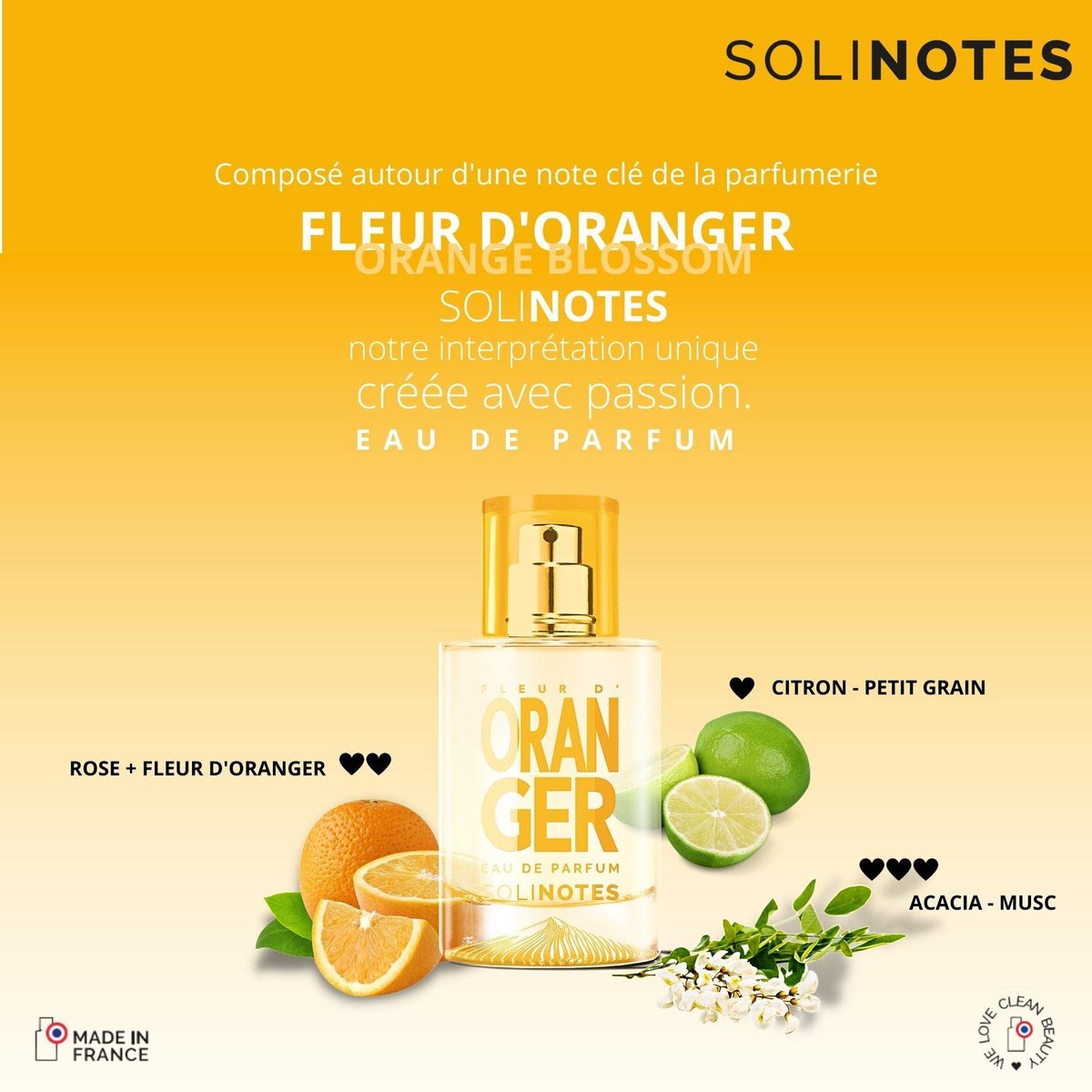 Solinotes Orange Blossom Eau de Parfum – Delicate Floral Scent for Women & Men, 1.7 Fl Oz | Vegan & Cruelty-Free, Made in France - görsel 7