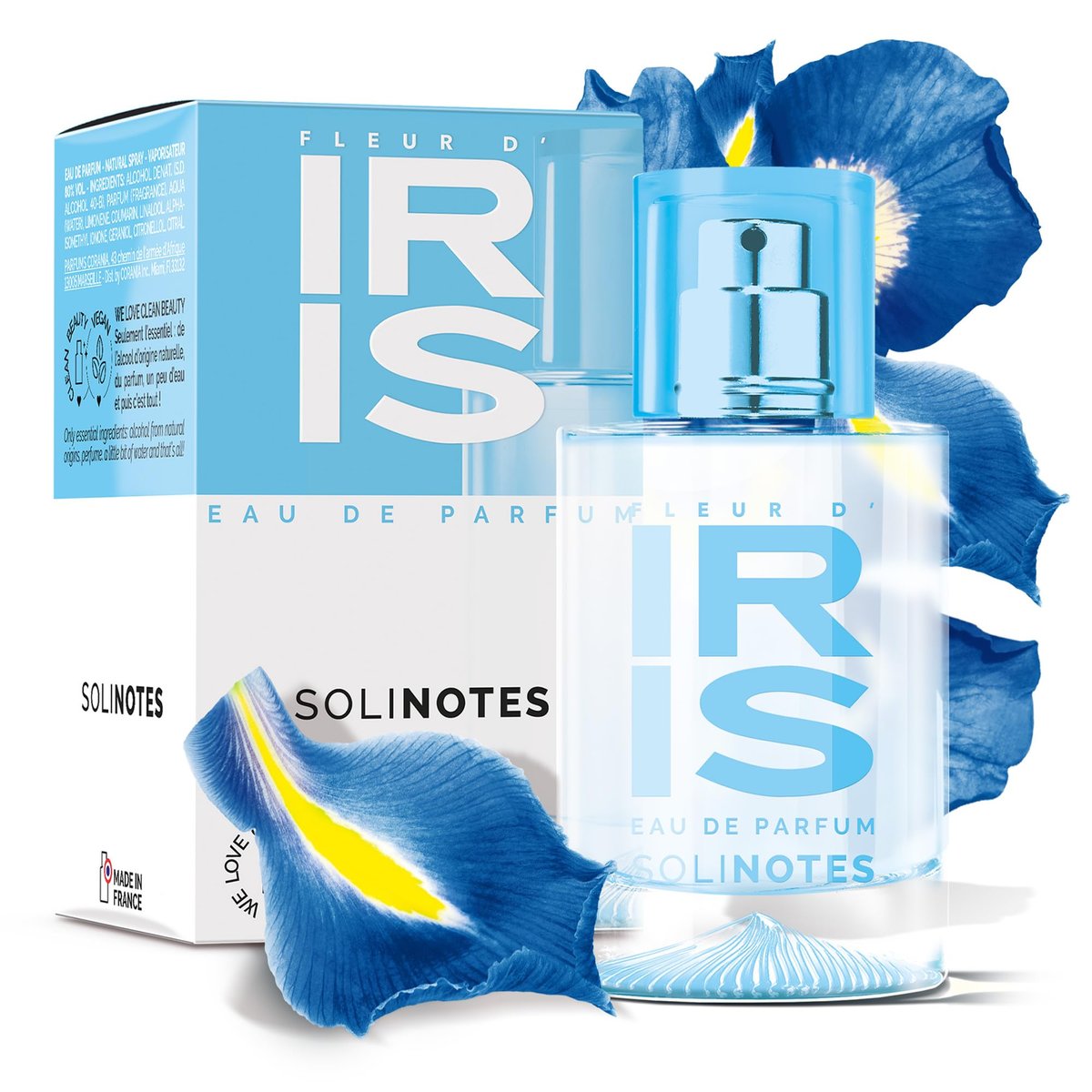 Solinotes Iris Blossom Eau de Parfum – Delicate Floral Scent for Women & Men, 1.7 Fl Oz, Vegan, Cruelty-Free, Made in France - görsel 1