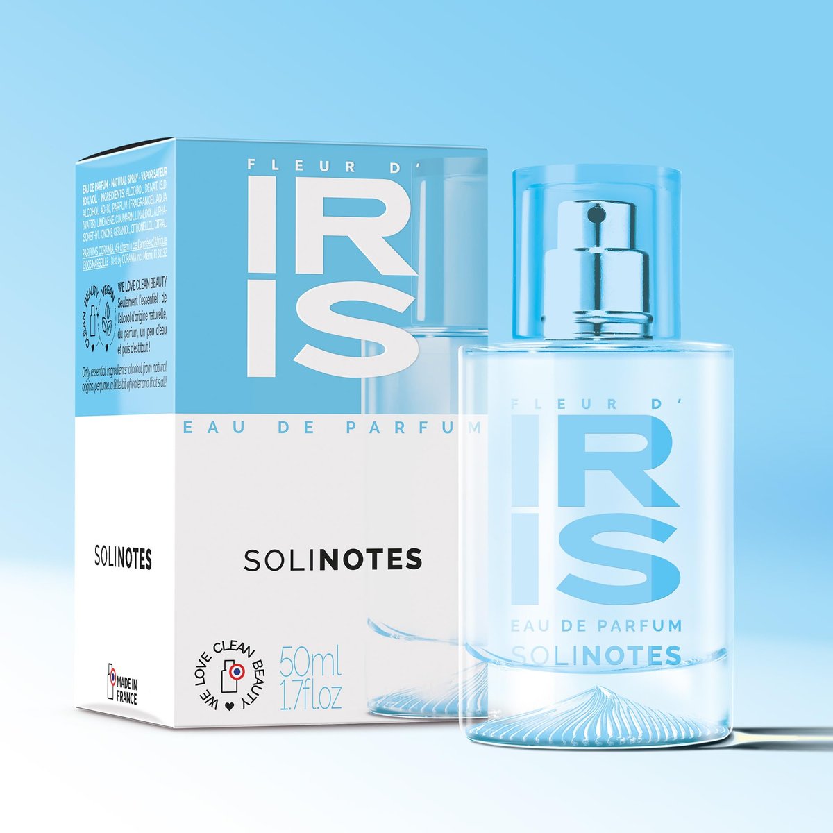 Solinotes Iris Blossom Eau de Parfum – Delicate Floral Scent for Women & Men, 1.7 Fl Oz, Vegan, Cruelty-Free, Made in France - görsel 3