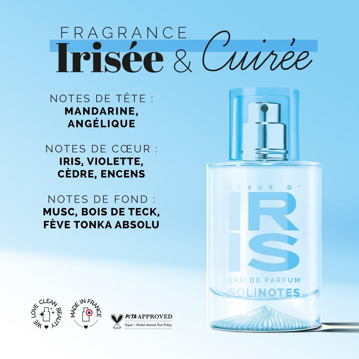 Solinotes Iris Blossom Eau de Parfum – Delicate Floral Scent for Women & Men, 1.7 Fl Oz, Vegan, Cruelty-Free, Made in France - görsel 7