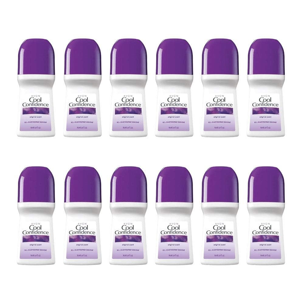 Avon Deodorant Bonus Size Pack of 12 – Cool Confidence Original, 2.6 fl oz Each Avelisse