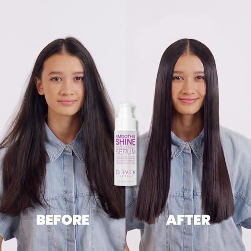 ELEVEN AUSTRALIA Smooth & Shine Anti-Frizz Serum - Lightweight Hair Serum for Men and Women, Tames Frizzy Hair, Adds Shine, 2 fl oz Avelisse
