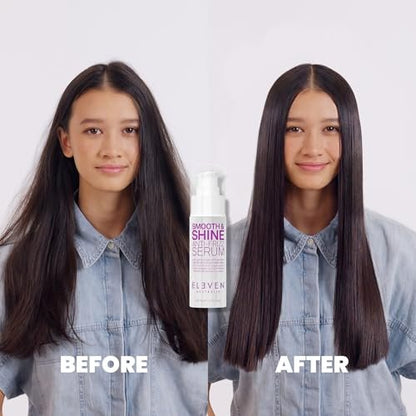 ELEVEN AUSTRALIA Smooth & Shine Anti-Frizz Serum - Lightweight Hair Serum for Men and Women, Tames Frizzy Hair, Adds Shine, 2 fl oz Avelisse