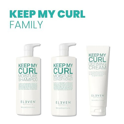 ELEVEN AUSTRALIA Keep My Curl Defining Cream - Curly Hair Products for Women & Men, Enhances Natural Waves, Adds Bounce & Moisture, Paraben Free - 5.1 fl oz