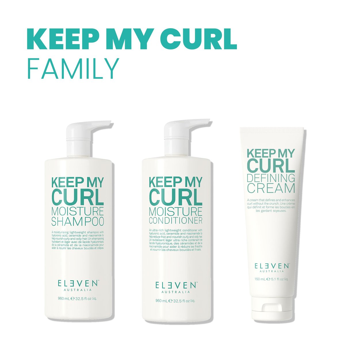 ELEVEN AUSTRALIA Keep My Curl Defining Cream - Curly Hair Products for Women & Men, Enhances Natural Waves, Adds Bounce & Moisture, Paraben Free - 5.1 fl oz - görsel 13
