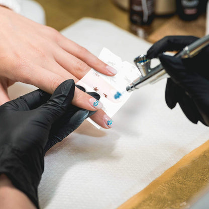 Custom Body Art Airbrush Nail Stencils Set #8 - 320 Unique Nail Art Designs from 20 Reusable Mylar Templates