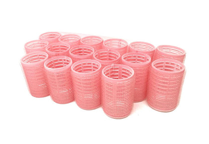Set of 16 Self Grip Holding Hair Rollers - Medium Size, Pro Salon Hairdressing Curlers for Fine & Short Hair Avelisse