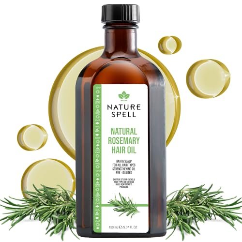 Nature Spell Rosemary Oil for Hair Growth – Pre-Diluted Hair & Scalp Oil for Dry, Damaged Hair – 5.07 Fl Oz Avelisse