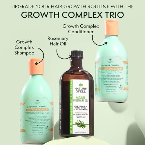 Nature Spell Rosemary Oil for Hair Growth – Pre-Diluted Hair & Scalp Oil for Dry, Damaged Hair – 5.07 Fl Oz Avelisse