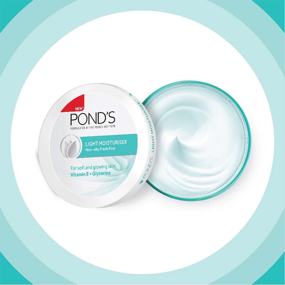 Pond's Light Moisturiser | Non-Oily Fresh Feel with Vitamin E + Glycerine | 200ml Avelisse