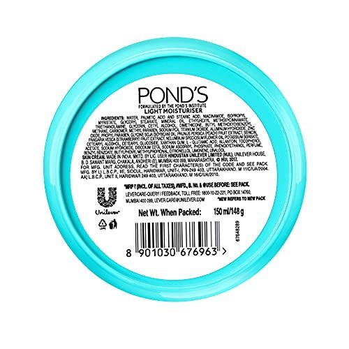Pond's Light Moisturiser | Non-Oily Fresh Feel with Vitamin E + Glycerine | 200ml Avelisse