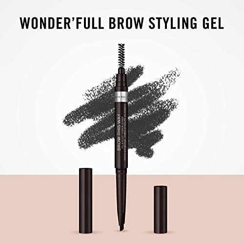 Rimmel Brow This Way Fill & Sculpt Eyebrow Definer - Soft Black Avelisse