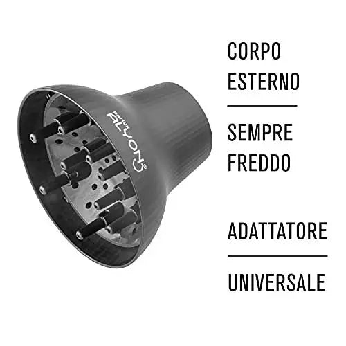 Parlux Diffuser for Alyon/Advance Hair Dryer - Black Avelisse