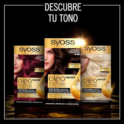 Syoss Oleo Intense Permanent Intensive Oil Color 8-60 Honey Blonde (Pack of 3)