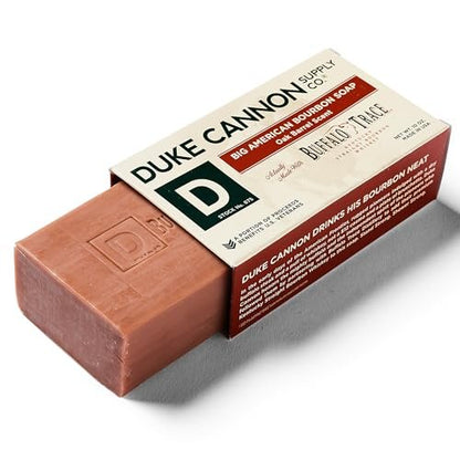 Duke Cannon Supply Co. Big Brick of Soap Bar for Men - Big American Bourbon (Charred Oak Barrel Scent) - Extra Large, All Skin Types, 10 oz. (3 Pack) Avelisse