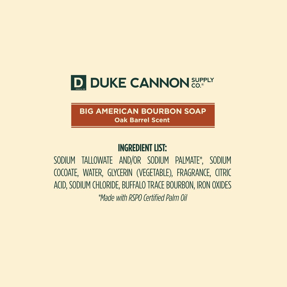 Duke Cannon Supply Co. Big Brick of Soap Bar for Men - Big American Bourbon (Charred Oak Barrel Scent) - Extra Large, All Skin Types, 10 oz. (3 Pack) Avelisse