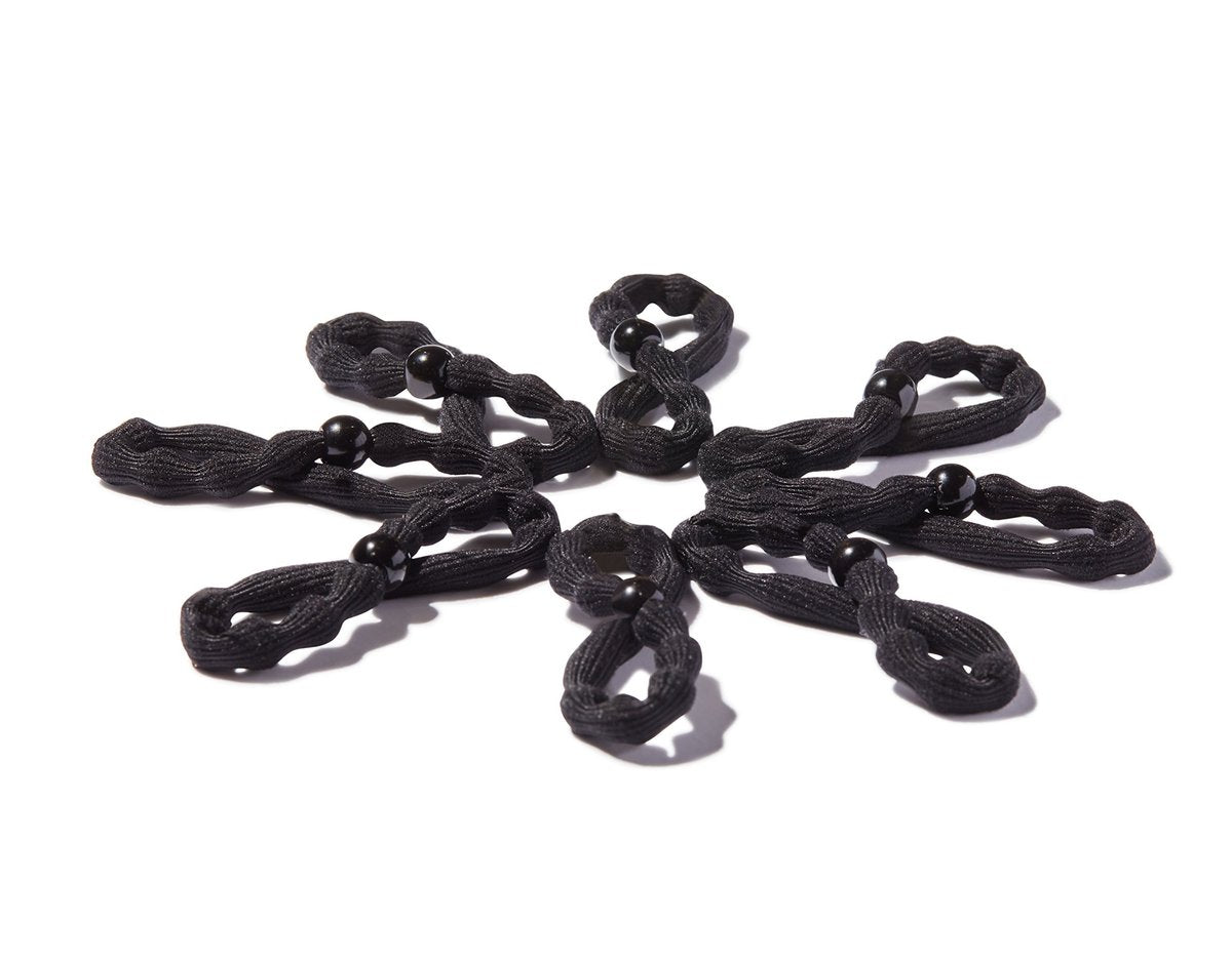 Goody Ouchless Hair Forever Braided Elastics - Black, 3 Count - görsel 11