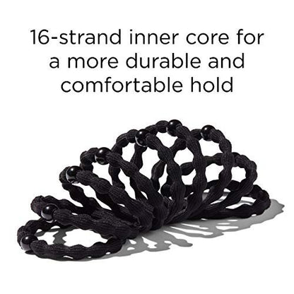 Goody Ouchless Hair Forever Braided Elastics - Black, 3 Count