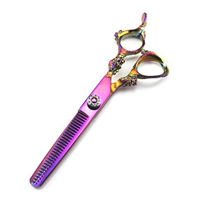 JIESENYU Professional Multicolor Hairdressing Scissors - 6 Inch Razor Sharp Japanese Stainless Steel Barber Shears for Salon & Home Use