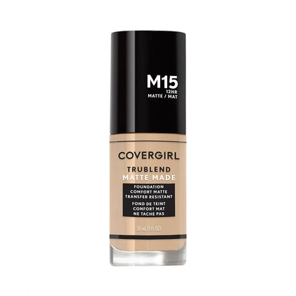 COVERGIRL TruBlend Matte Made Liquid Foundation - Buff Beige M15, 1 Fl Oz