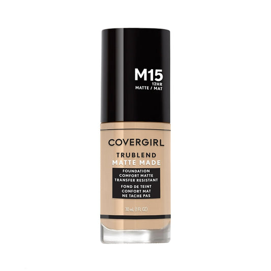 COVERGIRL TruBlend Matte Made Liquid Foundation - Buff Beige M15, 1 Fl Oz