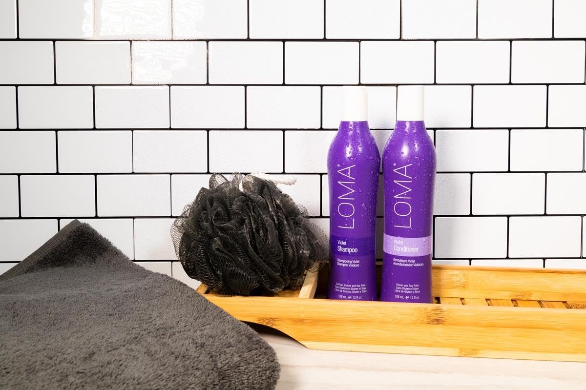 Loma Hair Care Violet Shampoo – Vanilla Bean & Blood Orange, 12 Fl Oz Avelisse