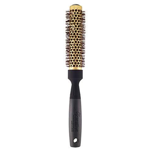 Creative Gold Nano Ceramic Hair Brush – 6 Inch Long Barrel with Ion Wavy Bristles for Smooth, Frizz-Free Styling - görsel 2