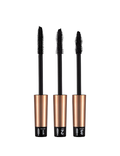 FLORMAR Triple Action Mascara – Intense Black Volume, Length & Curl