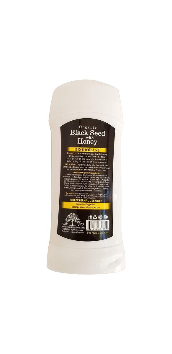 Black Seed with Honey Deodorant – 2.65 fl oz – Natural & Effective Odor Protection - görsel 3
