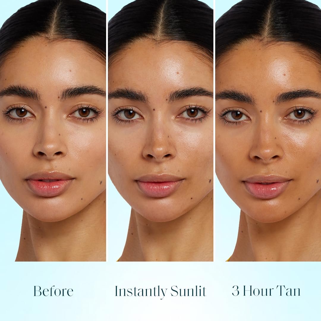 St.Tropez Sunlit Skin Bronzing Tint & Liquid Bronzer for Face - Buildable Sun-Kissed Glow with Hyaluronic Acid, 1 Fl Oz Avelisse