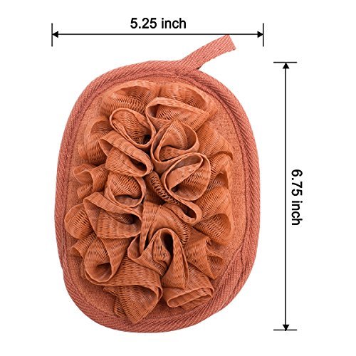 Amariver 3 Pack Body Sponge Brushes - Mesh Shower Glove with Flower Bath Ball - görsel 14