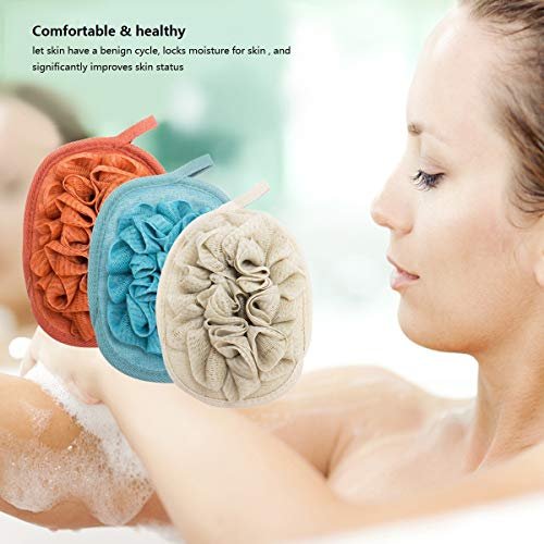 Amariver 3 Pack Body Sponge Brushes - Mesh Shower Glove with Flower Bath Ball - görsel 6