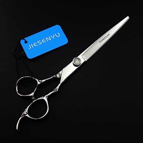 JIESENYU 7" Professional Hairdressing Scissors - Japanese 440C Stainless Steel Barber Shears for Hair Cutting & Pet Grooming (Purple) - görsel 8