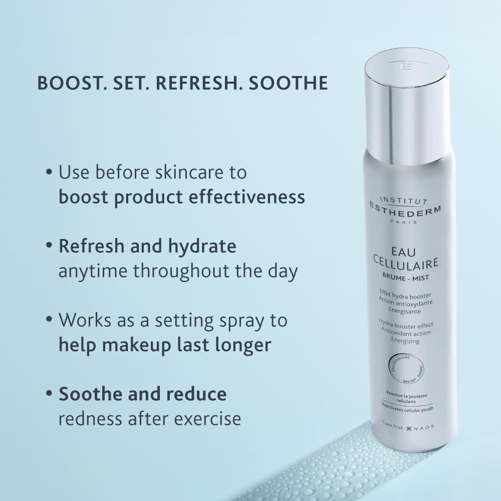 Institut Esthederm Cellular Water Face Mist – Moisturizing & Energizing Mist for All Skin Types – 3 Fl Oz - görsel 7