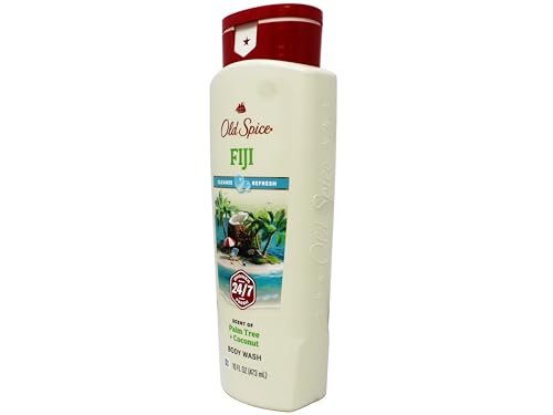 Old Spice Fiji Body Wash – 16 fl oz (Pack of 4) – Refreshing Scent with Palm Tree - görsel 14