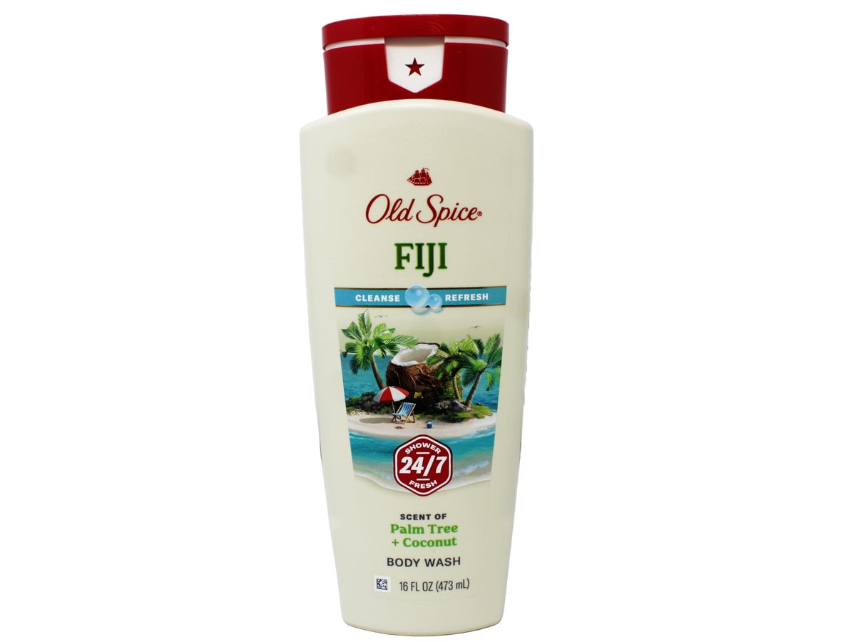 Old Spice Fiji Body Wash – 16 fl oz (Pack of 4) – Refreshing Scent with Palm Tree - görsel 3