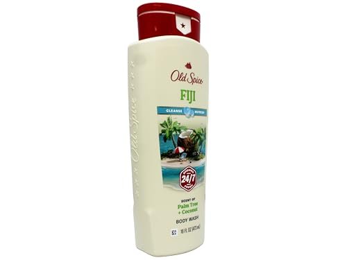 Old Spice Fiji Body Wash – 16 fl oz (Pack of 4) – Refreshing Scent with Palm Tree - görsel 6