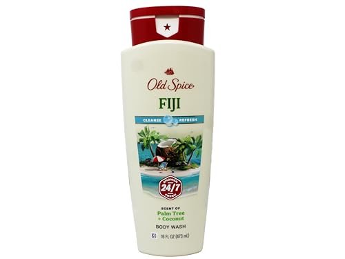 Old Spice Fiji Body Wash – 16 fl oz (Pack of 4) – Refreshing Scent with Palm Tree - görsel 4