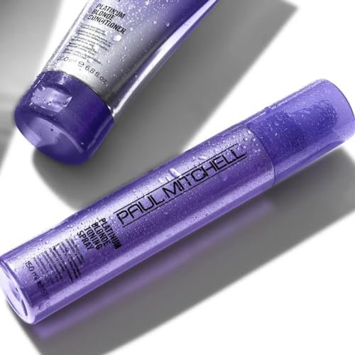 Paul Mitchell Platinum Blonde Purple Toning Spray - 5.1 oz - Neutralizes Brassiness for Blonde & Light Hair Avelisse