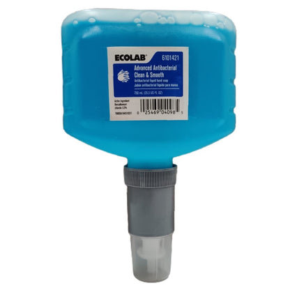 Ecolab Advanced Antibacterial Clean & Smooth Liquid Hand Soap - 25.4 Fl Oz (750 mL) Avelisse