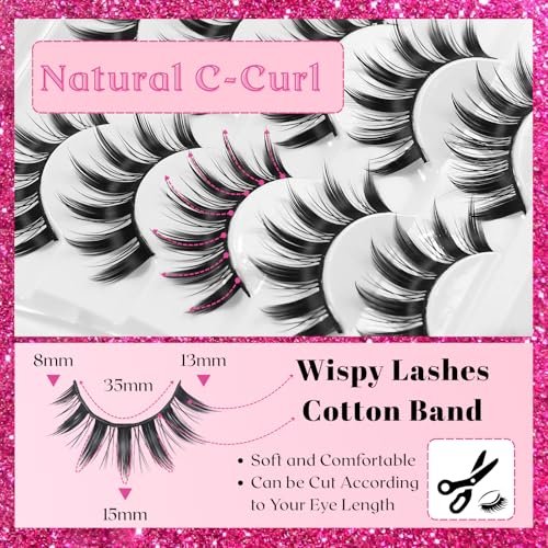 5 Pairs Cosplay Manga Lashes 3D Little Devil Spiky Eyelash Cute Doll Anime Lashes Japanese Style Makeup Eyelashes Natural Look Halloween Lash Beauty Extension Tools - görsel 6
