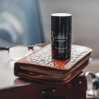 Percy Nobleman Natural Deodorant Stick - Signature Scented Men's Deodorant with Aloe Vera and Witch Hazel, Aluminium Free 75ml