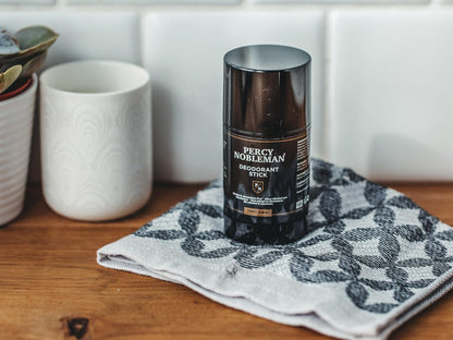 Percy Nobleman Natural Deodorant Stick - Signature Scented Men's Deodorant with Aloe Vera and Witch Hazel, Aluminium Free 75ml